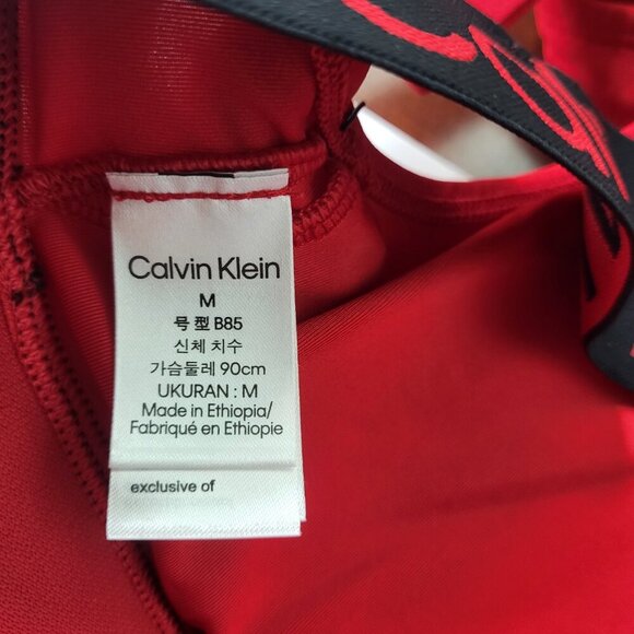 Women's Calvin Klein Bold Logo Micro Bralette – Size M – NWT - Picture 4 of 5